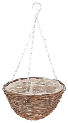Produktbild von Esschert Design BPH219, Holz, Eisen, Weiden, Korb, Einfarbig, Innen & Außen, Rund