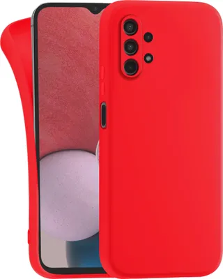 Produktbild von Hülle für Samsung Galaxy A32 5G - Handyhülle mit Kameraschutz Cover aus Silikon in Rot