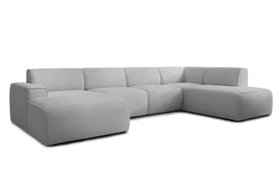 Produktbild von AX LIVING XXL Sofa U Form Didim Hellgrau 378cm breit modern & großzügig R