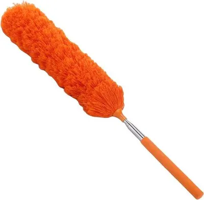 Produktbild von Teleskopstaubreiniger - Microfaser-Plumeau - Hochwertige Reinigung - Flexibel und flexibel - 38 cm ausziehbar - Orange