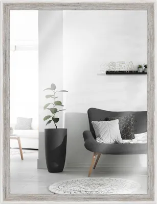 Produktbild von MendeFrames Wandspiegel H790 Strandhaus 70x70 cm weiß