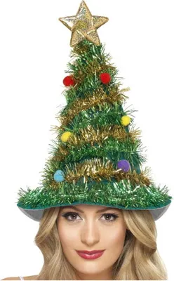 Produktbild von Weihnachtlicher Hut mit Lametta
