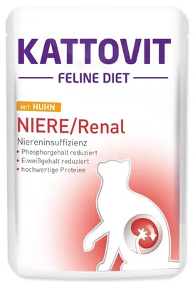 Produktbild von Kattovit Niere/Renal, Adult, jede Rasse, Huhn, 85 g
