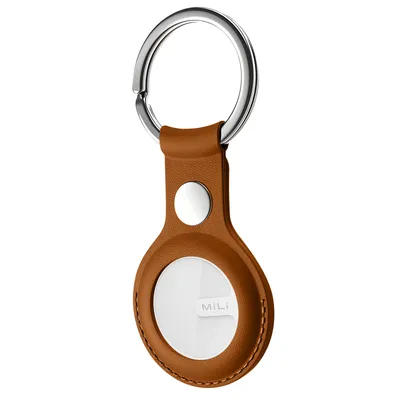 Obrázek produktu pro MiLi MiTag Smart Geo Tag - Bluetooth hledač klíčů, vyhledávač předmětů a kufrů pro Apple Kde je? (pouze iOS), IP67 bílá+hnědá