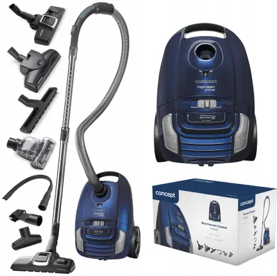 Produktbild von Staubsauger mit Beutel, 700 W, leise, HEPA13, 10 m, Turbobürste, 3,5 l, antibakteriell