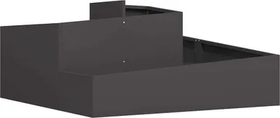 Produktbild von Garten-Pflanzgefäß Schwarz 100 x 100 x 50 cm
