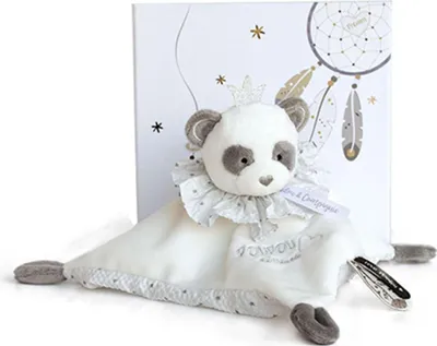 Image de Doudou Coffret cadeau - crapaud panda en peluche 20 cm