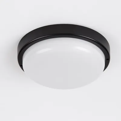 Produktbild von MasterLED Led Deckenleuchte Rund – 18W – schwarz & rund – IP54 – 4000K Neutralweiß – Led deckenleuchte aufladbar für Bad, Keller & Garage – Maks