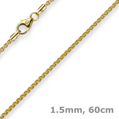 1-5mm-Zopfkette-aus-750-Gelbgold-60cm