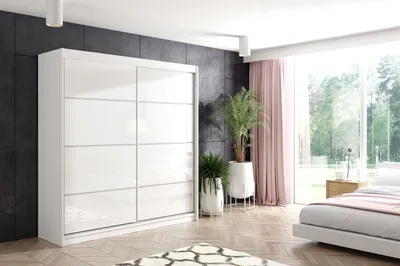 Produktbild von ALTDECOR Schwebetürenschrank, Kleiderschrank mit LED VIVONA-2 - 200x216
