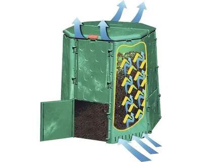 Obrázek produktu pro Termální kompostér Juwel AEROQUICK 690, kónický tvar, rozměry 94x94x109 cm