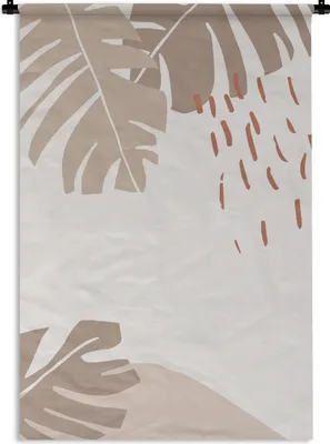 Produktbild von MuchoWow® Wandteppich Wandbehang Sommer - Tropisch - Blatt 60x90 cm Tapisserie Dekoration Wandtuch - Foto-Teppich - Abwaschbar