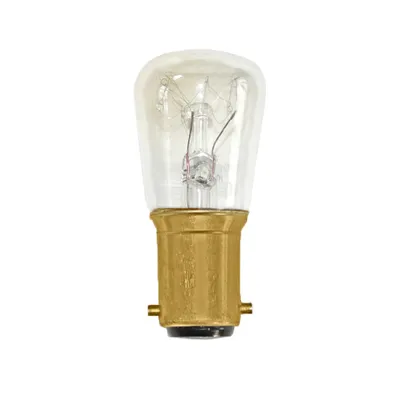 Produktbild von Merkur Glühbirne Röhre 15W B15d klar 24V Glühlampe 15 Watt warmweiß dimmbar