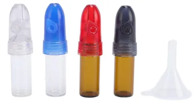 Produktbild von 4PCS Tragbarer Gewürzspender mit Drehknopfschalter PP Nachfüllbare Mini-Aufbewahrungsflasche Salz- und Pfefferstreuer Trichter für Campingreisen