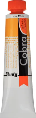 Produktbild von Cobra Study Wassermischbare Ölfarbe Tube 40 ml Permanentgelb Dunkel 285