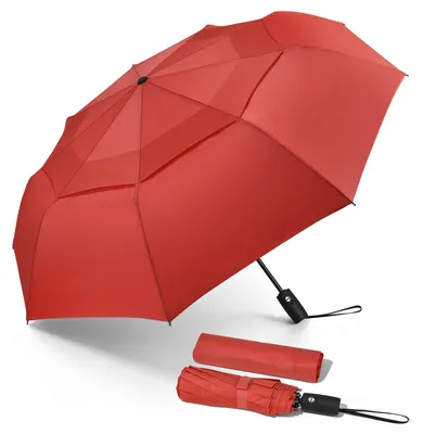 Image de Parapluie anti-vent, compact et portable, de 45 pouces