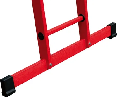 Produktbild von Günzburger Steigtechnik Sprossen-Anlegeleiter GFK mit Traverse 14 Sprossen - 036814