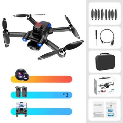 Image de Zimilo Drone GPS 8K avec détection d'obstacles au laser, sans balais, 20 min de vol, évitement d'obstacles à 360°, zoom 50x,pliable,retour automatique