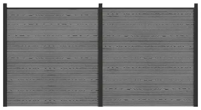 Zdjęcie produktu dla vidaXL, wymiary: 353 x 186 cm, materiał: kompozyt WPC i aluminium, kolor: szary