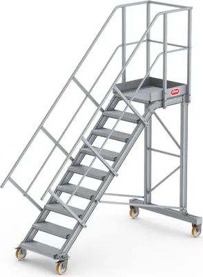 Produktbild von Altrex Podesttreppe fahrbar 45° 9 Stufen