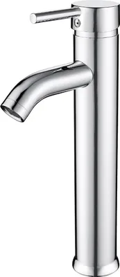 Produktbild von Waschtischarmatur Bad Hoch Chrom, Einhebelmischer für Aufsatzwaschbecken