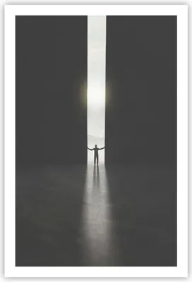 Produktbild von Poster - Poster ohne Rahmen - Tor Mensch Licht - 61x91,5 cm - Wand Bild - Wanddeko - Wandbilder - Kunstposter - Wandposter - Bilder - Kunstdruck - Wanddekoration - Wandbild - P2XPA61x91-4698