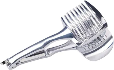 Produktbild von Tomatenschneider, Zitronenschneider, Zwiebelhalter Aus Aluminiumlegierung, Handliches Schneidewerkzeug