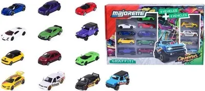 Zdjęcie produktu dla MAJORETTE - Majo SL Set 13Pcs Graffiti 9+4 Exclu - od 3 lat