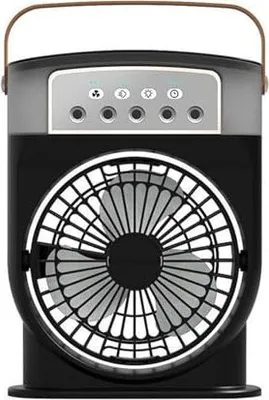 Produktbild von Mini -Lüfter kleiner Wachstum Tragbarer Klimaanlage USB Ruhige Batterieperson persönlicher Kühler Nachttisch (schwarz)