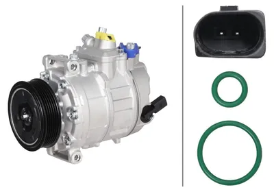 Immagine prodotto di Compressore climatizzatore 12 V Ø 100 mm HELLA Thermo-Expertise, compatibile tra l'altro con VW AMAROK