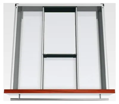 Produktbild von Orga-Line Besteckeinsatz Facheinteilungs-Set KB 450-599mm, NL 450mm, grau