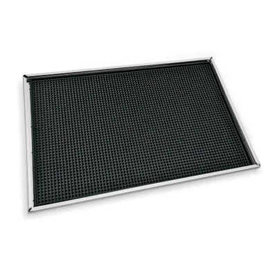 Produktbild von Barmatte mit Edelstahlwanne 47 x 31,5 x 1 cm