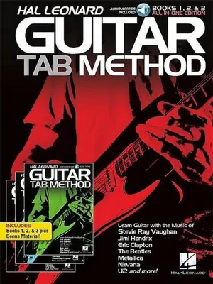 Image de Hal Leonard - Guitar Tab Method Books 1 2 and 3 All-In-One Beginner Guitar Lesson Book with Tabs and Online Audio
