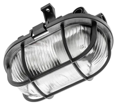 Zdjęcie produktu dla Lampa piwniczna do pomieszczeń wilgotnych, czarna
