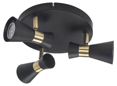 Image de Plafonnier LEDS C4 Eufo - 32 W, noir