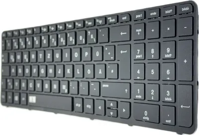 Produktbild von DE - Tastatur Keyboard mit Rahmen kompatibel für HP Pavilion 15-E006sg, 15-E039sg
