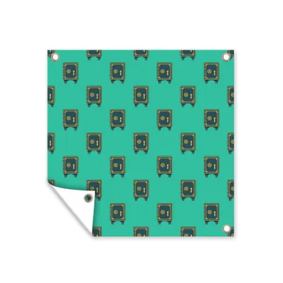Obrázek produktu pro MuchoWow® Zahradní plakáty - Design - Bezpečné - Modré - 200x200 cm - Zahradní dekorace