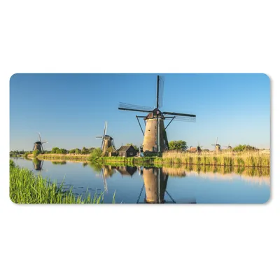 Produktbild von MuchoWow® Mauspad Mousepad Mühle - Frühling - Niederlande 60x30 cm - Mousepads - Maus Mat - Pad - Mausunterlage - Nachhaltig