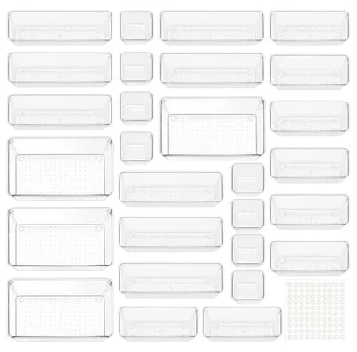 Produktbild von Omgoods – 28 Schubladen-Organizer für Kosmetik und Büro – Transparent