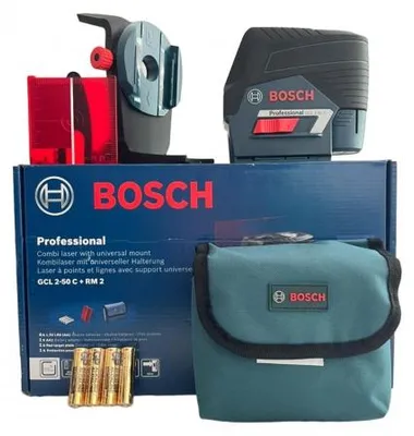 Produktbild von Kombilaser GCL 2-50 C, 4 x 1,5 V-LR6-Batterie (AA)