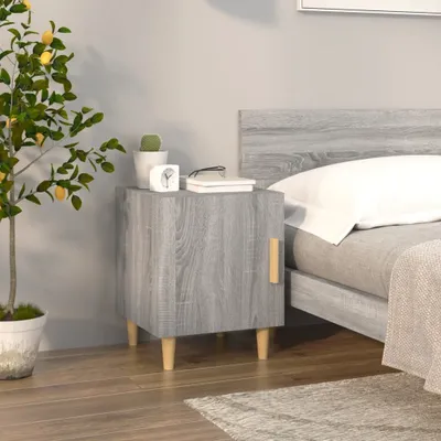 Obrázok produktu pre vidaXL Nočný stolík Grey Sonoma Drevo Materiál