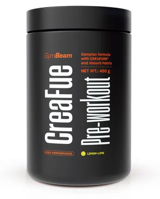 Produktbild von GymBeam - CreaFue Pre-workout, 450 g, Zitrone Limette