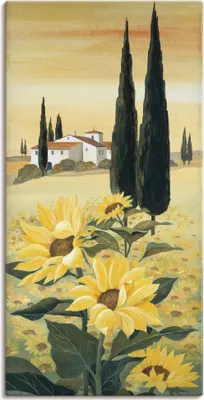 Produktbild von ARTland Leinwandbild Südliche Sonne I Größe: 20x40 cm