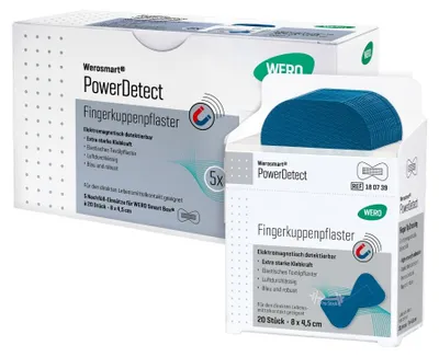 Produktbild von PowerDetect Fingerkuppenpflaster, 8 x 4,5 cm, 5 x 20 Stk