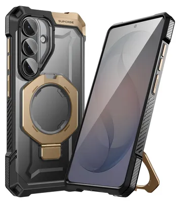 Produktbild von Supcase, MagSafe Hülle Galaxy S26 Unicorn Beetle Grip Militärstandard 4,5m, Gold