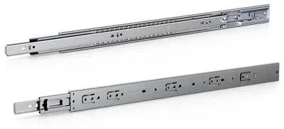 Produktbild von Peviasot 4Paar Schubladenschienen Vollauszug, robuste Teleskopschienen mit automatischem Selbsteinzug, Soft-Close, 45 kg belastbar, für Küche Bad Büro Länge 600mm