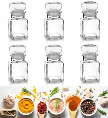 Produktbild von Domosfera AROMI Glasbehälter Gewürzgläser Küche 6x120ml