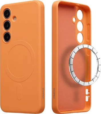 Zdjęcie produktu dla imoshion Color Backcover z MagSafe dla Samsung Galaxy S25 - Pomarańczowy