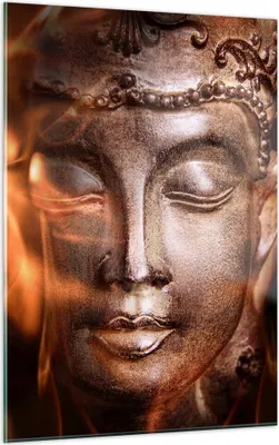 Produktbild von Bilder auf glas - Einteilig - Buddha Statue Geheimnis - 50x70cm - Glasbilder - Wandbilder - Bilder - zum Aufhängen bereit - Wanddekoration aus Glas - Glas Bilder - Wandbild auf Glas - GPA50x70-2620