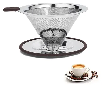 Produktbild von Wiederverwendbare Kaffee-Filter aus Edelstahl für die Zubereitung von Kaffee mit Filterkaffeemaschine